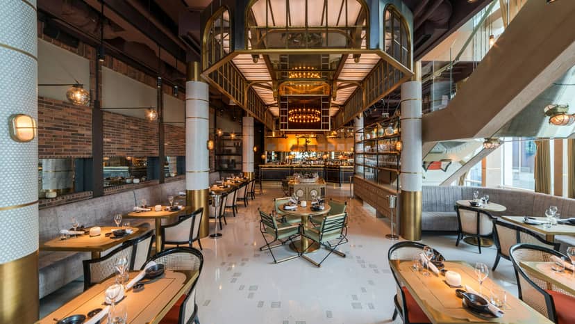 Elegant Maiden Shanghai Terrace, Dubai restaurant for upscale events and gatherings.