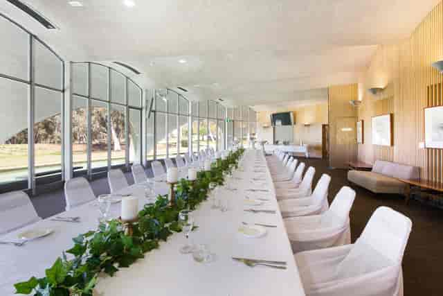 Fenner Room in Shine Dome: elegant banquet space for upscale events and corporate meetings.
