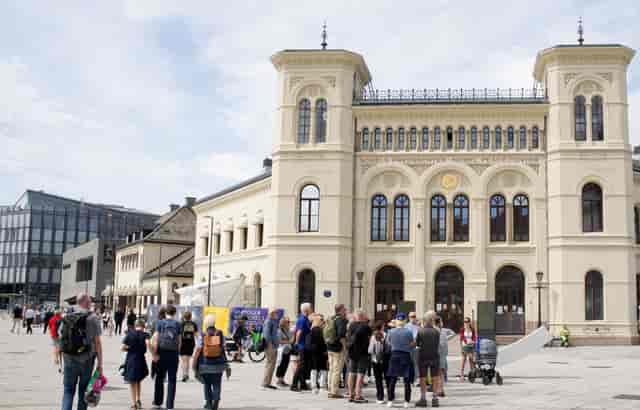 Toghallen venue at Nobel Peace Center, ideal for events, exhibitions, and gatherings.