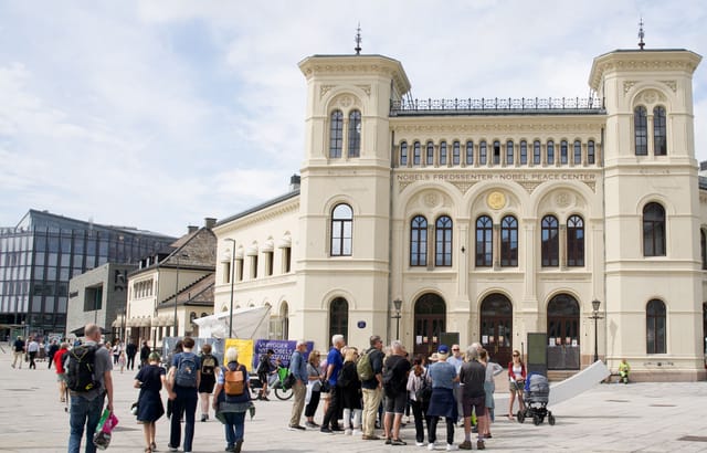Toghallen venue at Nobel Peace Center, ideal for events, exhibitions, and gatherings.