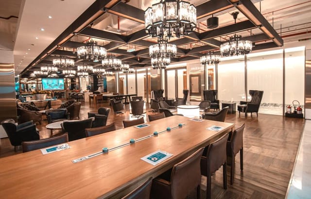 Modern function room at The Executive Centre, perfect for meetings and networking events.
