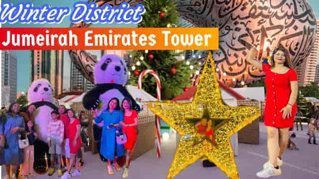 Winter Garden at Jumeirah Emirates Towers, festive decorations for holiday events.