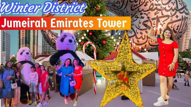 Winter Garden at Jumeirah Emirates Towers, festive decorations for holiday events.