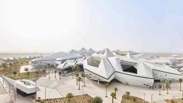 KAPSARC Energy Model venue in Saudi Arabia, modern architecture for conferences and events.