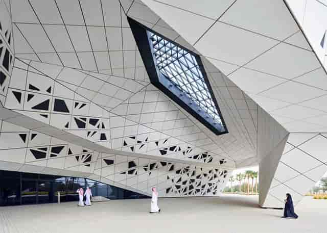 KAPSARC Energy Model, modern architecture for conferences and events in Saudi Arabia.