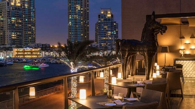 Elegant waterfront restaurant venue for upscale corporate events and private dinners.