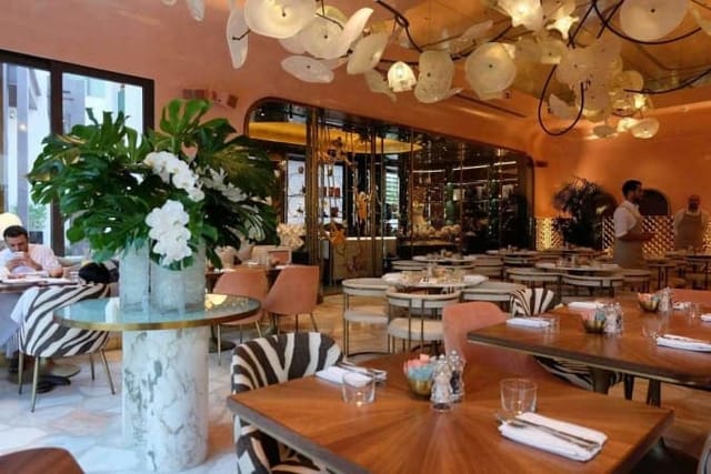 Stylish dining venue in Flamingo Room by tashas, ideal for events and gatherings.