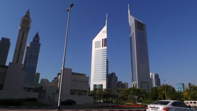 Marriott Harbour Hotel in Dubai, modern skyline, ideal for luxury events and meetings.