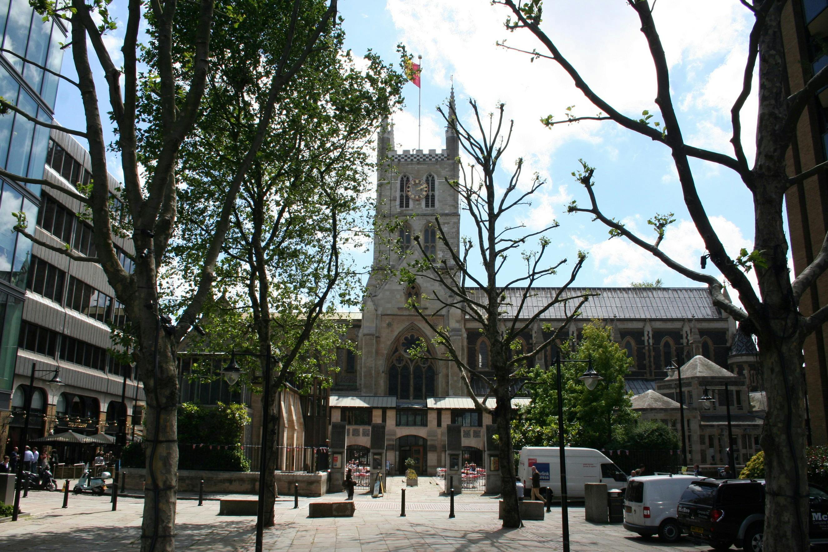 Millennium Courtyard at Southwark Cathedral, ideal for outdoor events and receptions.