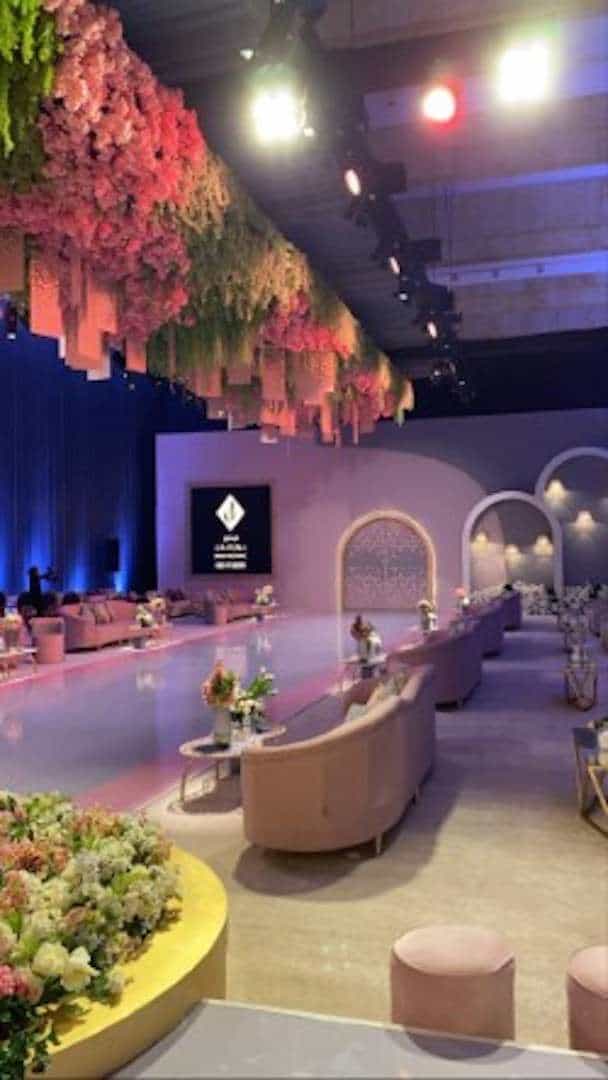 Elegant wedding venue in Hilton Riyadh with modern decor and sophisticated ambiance.