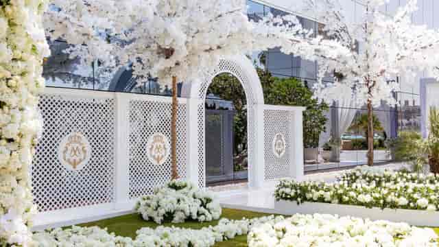 Tameen Majlis outdoor space at Burj Al Arab, ideal for elegant weddings and upscale events.