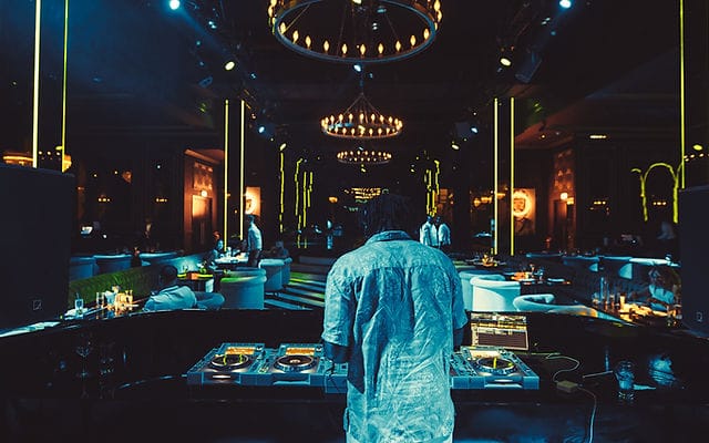 The Green Room, Soho Garden: vibrant event space with DJ for nightlife and corporate parties.