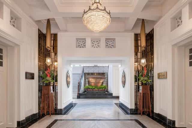 Elegant hotel lobby in Jakarta, perfect for events and networking.