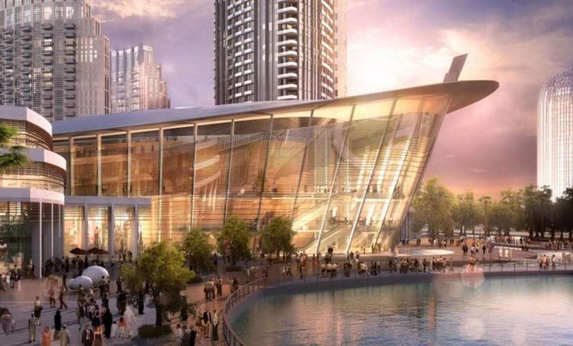 Dubai Opera Promenade: modern venue with striking architecture for conferences and events.