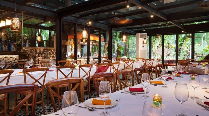 Elegant dining area at Plataran Dharmawangsa for events and gatherings.