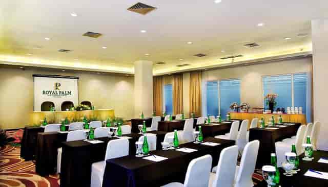 Conference Center at Royal Palm Hotel with organized seating for successful meetings.