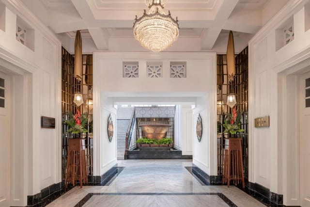 Elegant entryway of Hotel in The Hermitage, Jakarta for upscale meetings and events.
