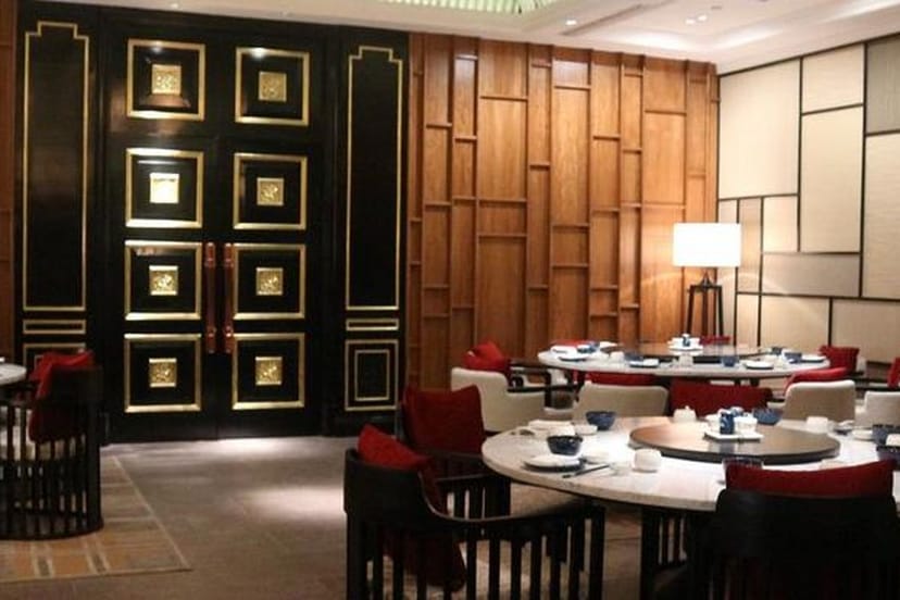 Elegant dining room at JIA restaurant, perfect for corporate dinners and celebrations.