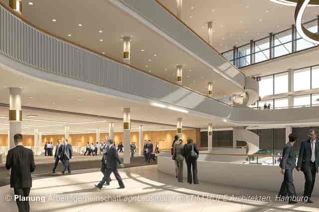Modern event venue in CCH – Congress Center Hamburg, perfect for conferences and gatherings.
