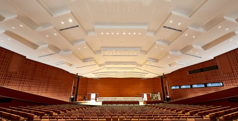 Spacious auditorium in Congress Center Hamburg, perfect for conferences and concerts.