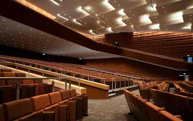 Hamburg Congress Center auditorium, tiered seating, conference venue