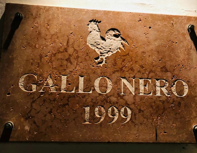 Gallo Nero's rustic rooster emblem, perfect for intimate culinary events.