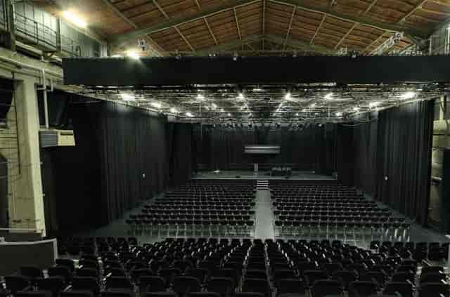 Kampnagel Theater: spacious event space with professional lighting for conferences and performances.