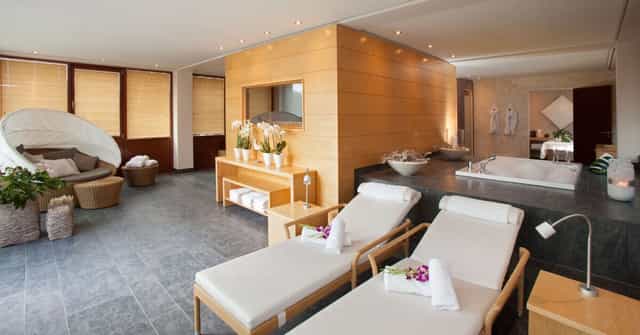 Tranquil massage spa at A-ROSA Travemünde for wellness retreats and corporate relaxation.