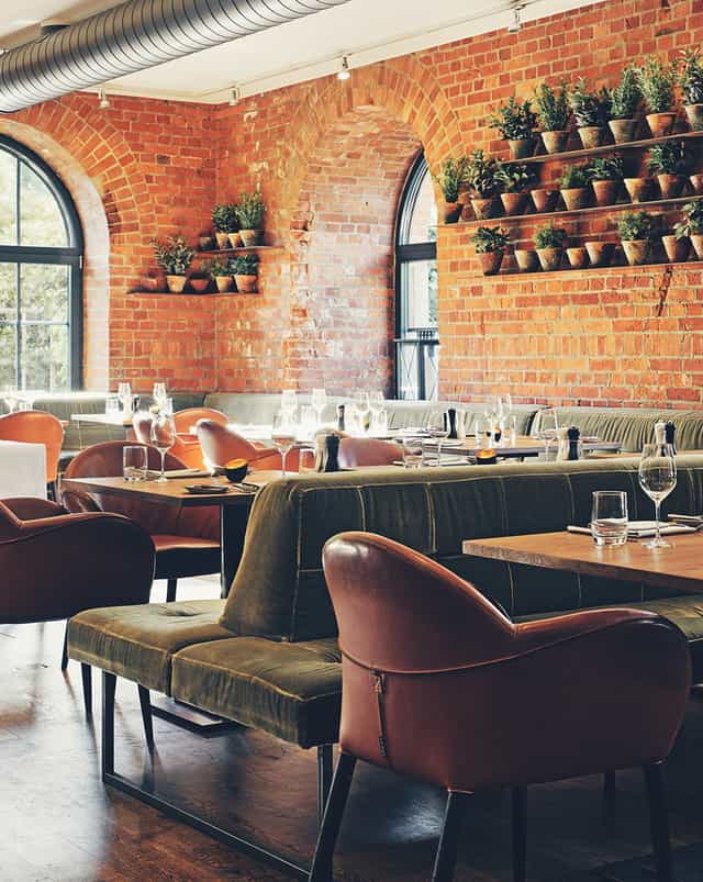 Stylish Meeting Room 1 at Gastwerk Hotel Hamburg, ideal for networking lunches and events.