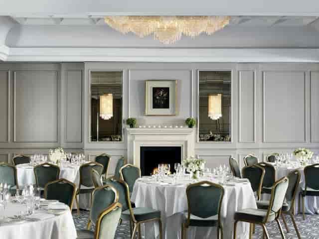 Elegant banquet setup in Grafton Suite, The Westbury Hotel, ideal for upscale events.
