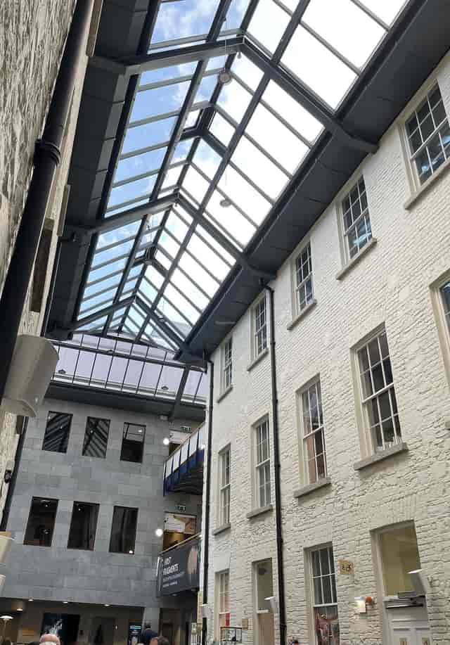 Silk Road Cafe atrium: industrial, networking event, creative space