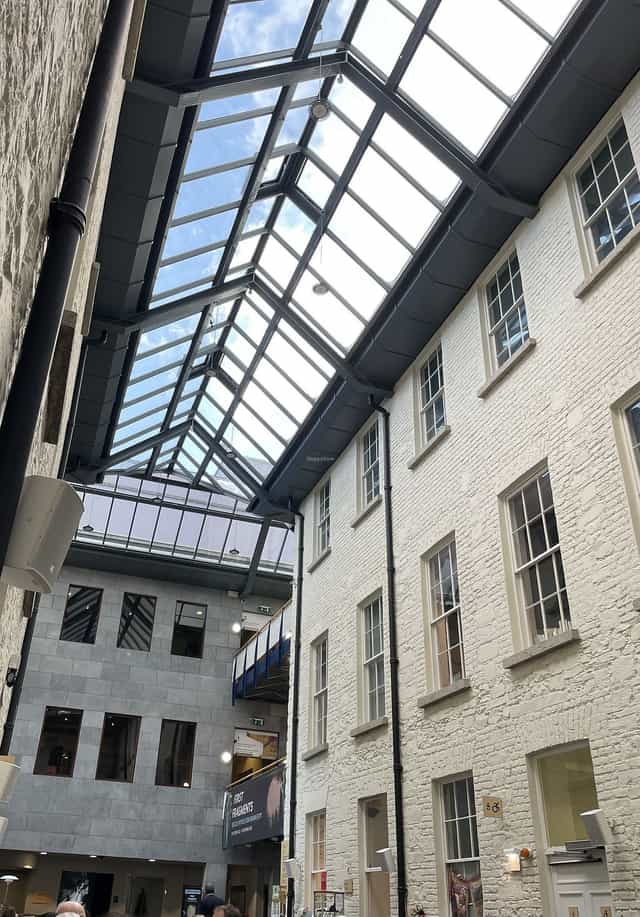 Silk Road Cafe atrium: industrial, networking event, creative space