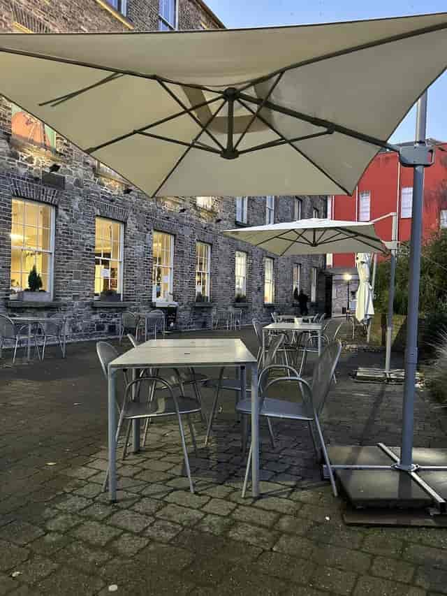 Silk Road Cafe outdoor reception, historic event venue