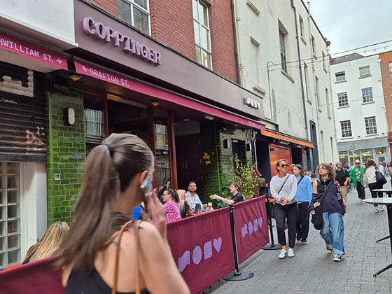 Coppinger restaurant outdoor cafe, social event, networking