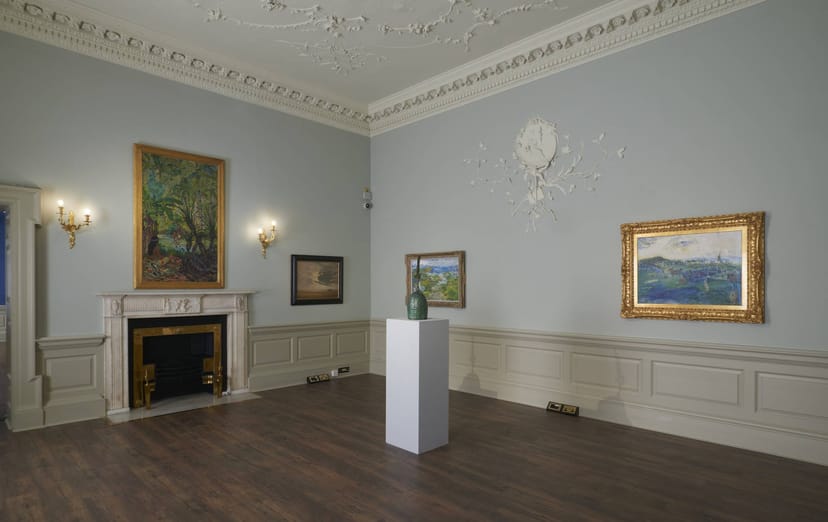 Elegant gallery in Dublin Castle's State Apartments, ideal for art exhibitions and events.