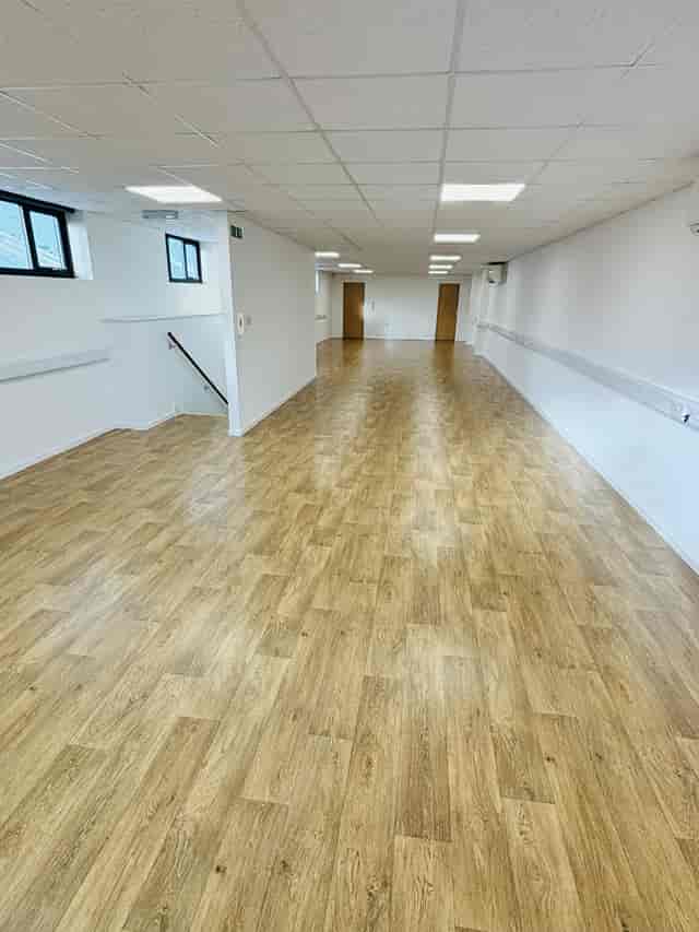 Spacious Loft Studio in Bristol, perfect for workshops and meetings with ample natural light.
