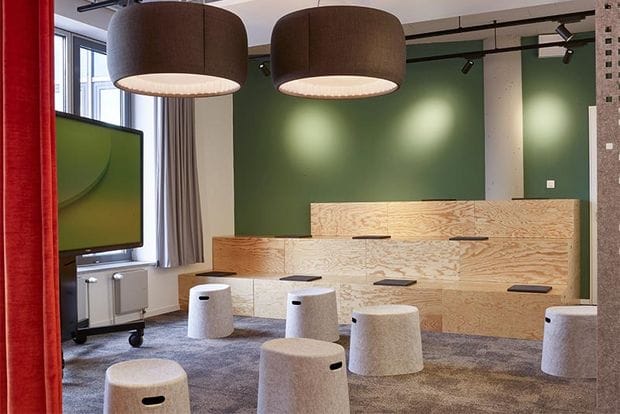 HSBA Hamburg meeting room, tiered seating, workshop, business event