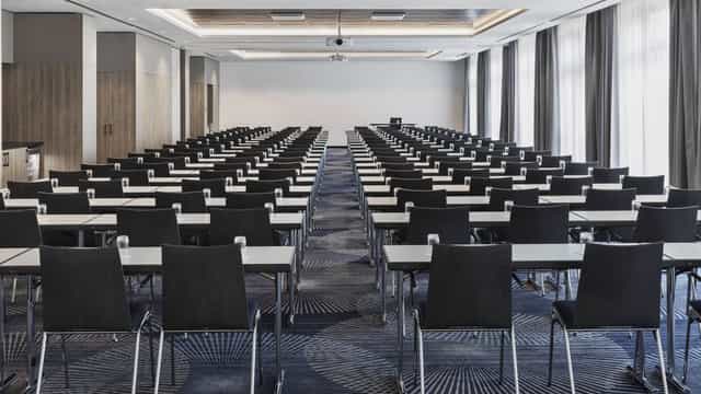 Courtyard Hamburg City conference setup, seated presentation, event planner