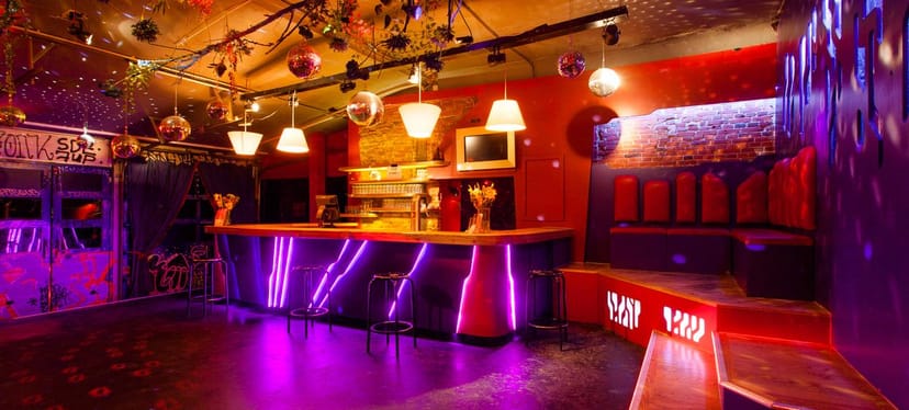 Prinzenbar concert venue, industrial chic, Berlin events