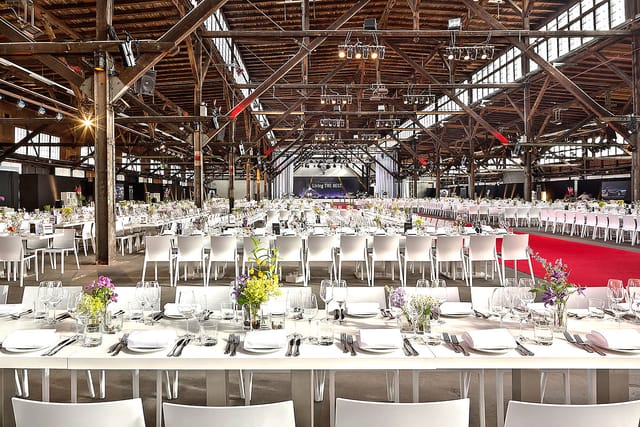 Industrial Gala Venue, Red Carpet, Event Space