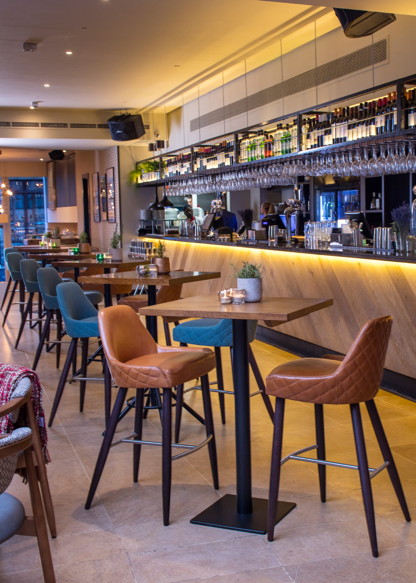 Stylish bar area in The Otherist, ideal for networking events and casual meetings. - Banner