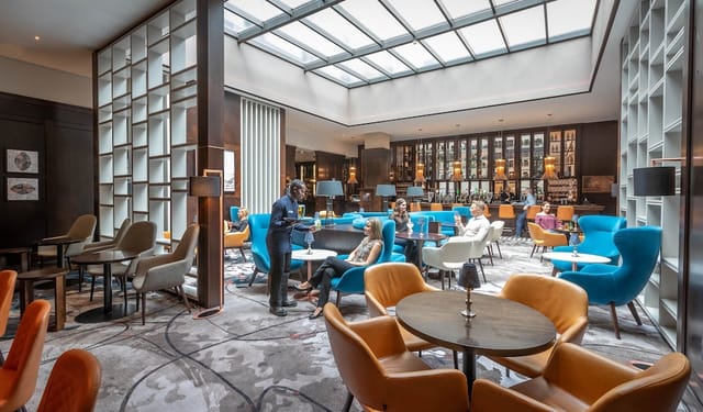 Dublin Airport hotel lounge networking reception