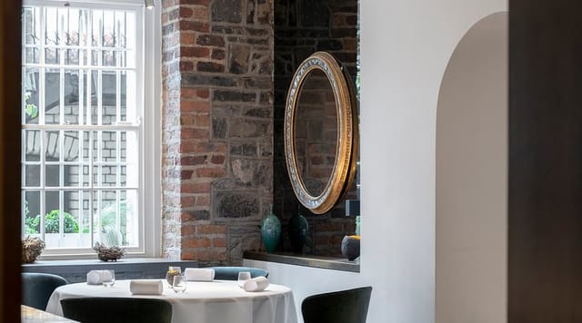 Midleton Room Chapter One, brick, corporate dining, private event