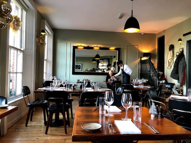 Mirror Room Pig's Ear restaurant private dining event