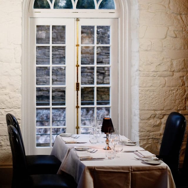 Elegant dining table at The Mill Restaurant, perfect for intimate gatherings and corporate events.