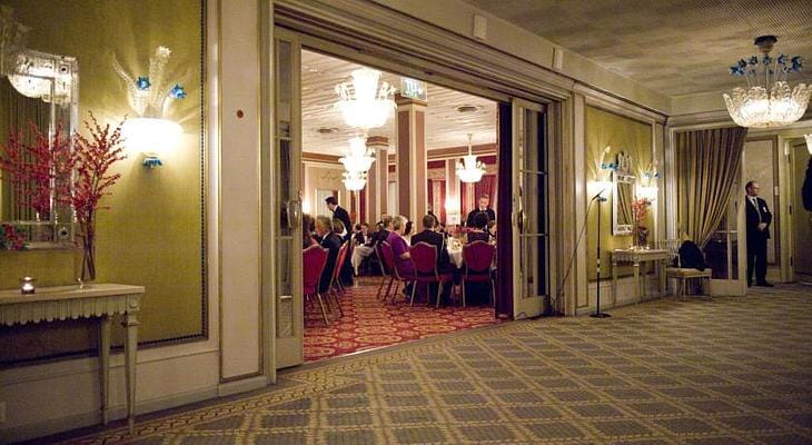Oslo Grand Hotel Mirror Room banquet, dinner reception, events.