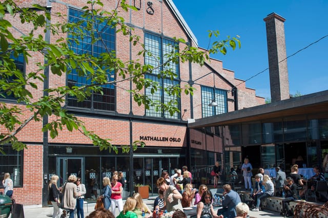 Mathallen Oslo corporate event venue industrial-chic