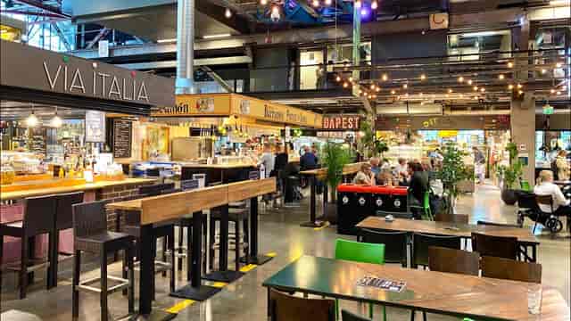 Mathallen Oslo food hall: casual corporate event, networking