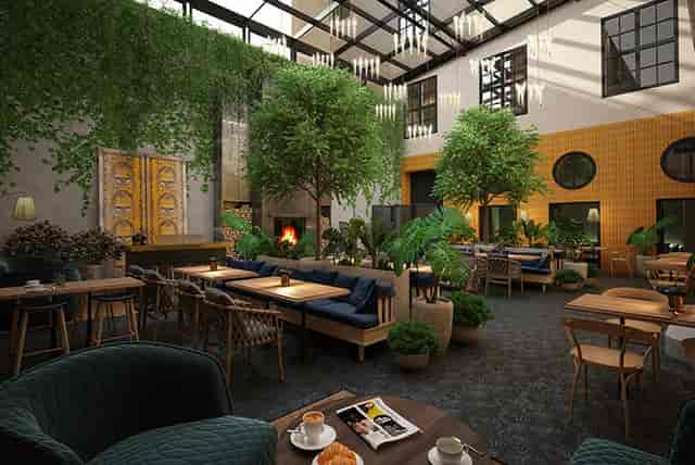 Haven Amerikalinjen: Urban oasis, greenery, cocktail reception, networking event