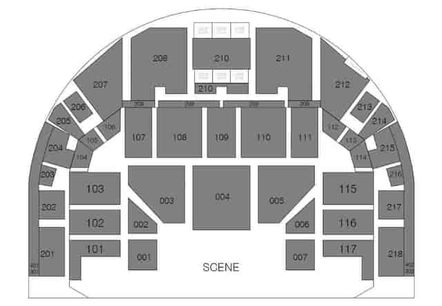 Oslo Spektrum arena seating chart, concert, event
